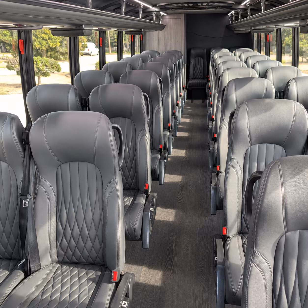 garden grove 25 passenger minibus interior
