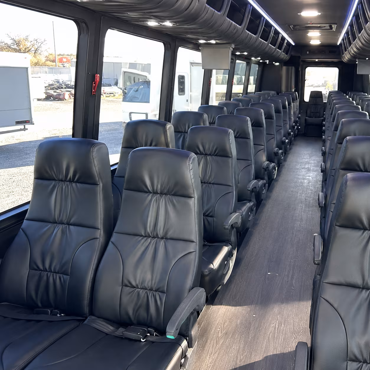 garden grove 30 passenger minibus inside