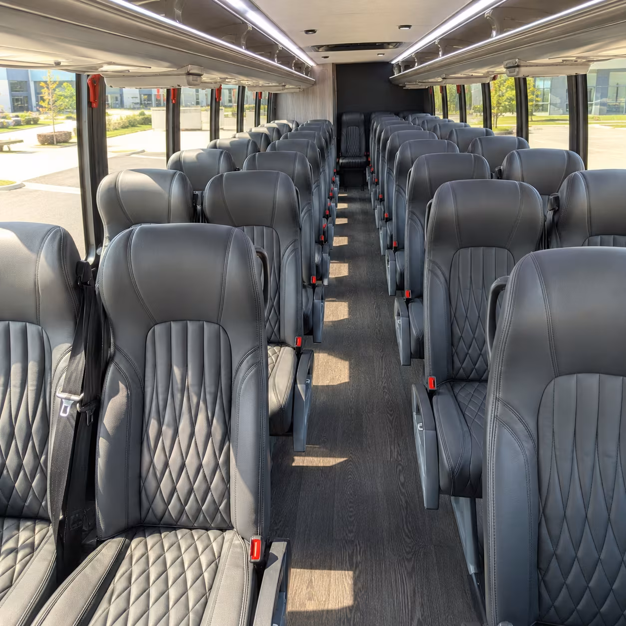 garden grove 35 passenger minibus interior