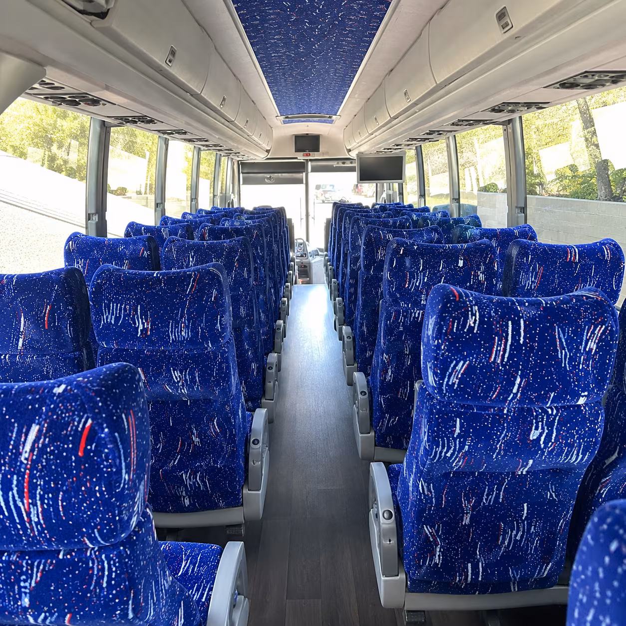 garden grove 50 passenger charter bus interior