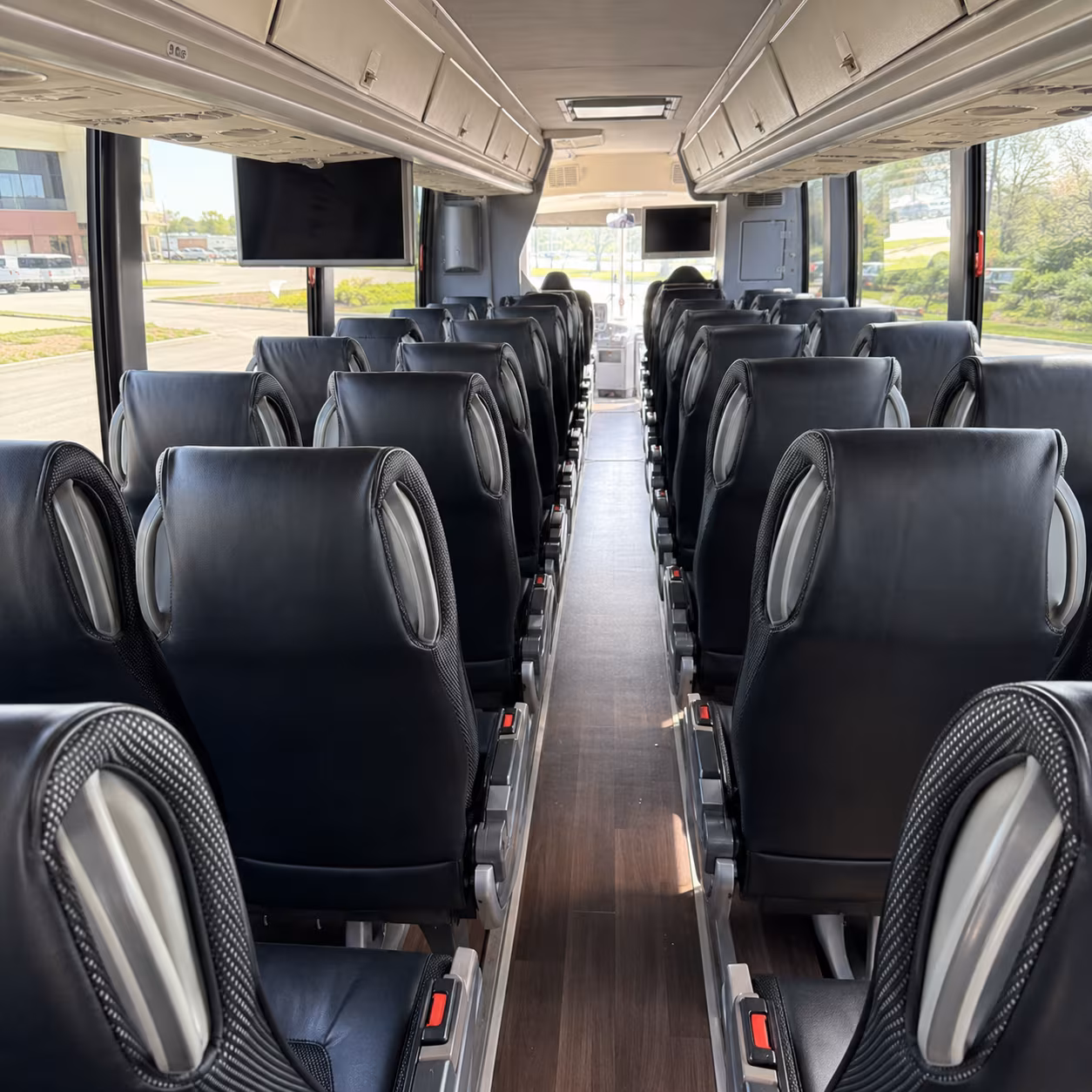 garden grove 56 passenger charter bus inside