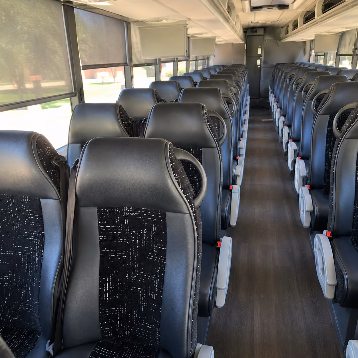 garden grove charter bus interior