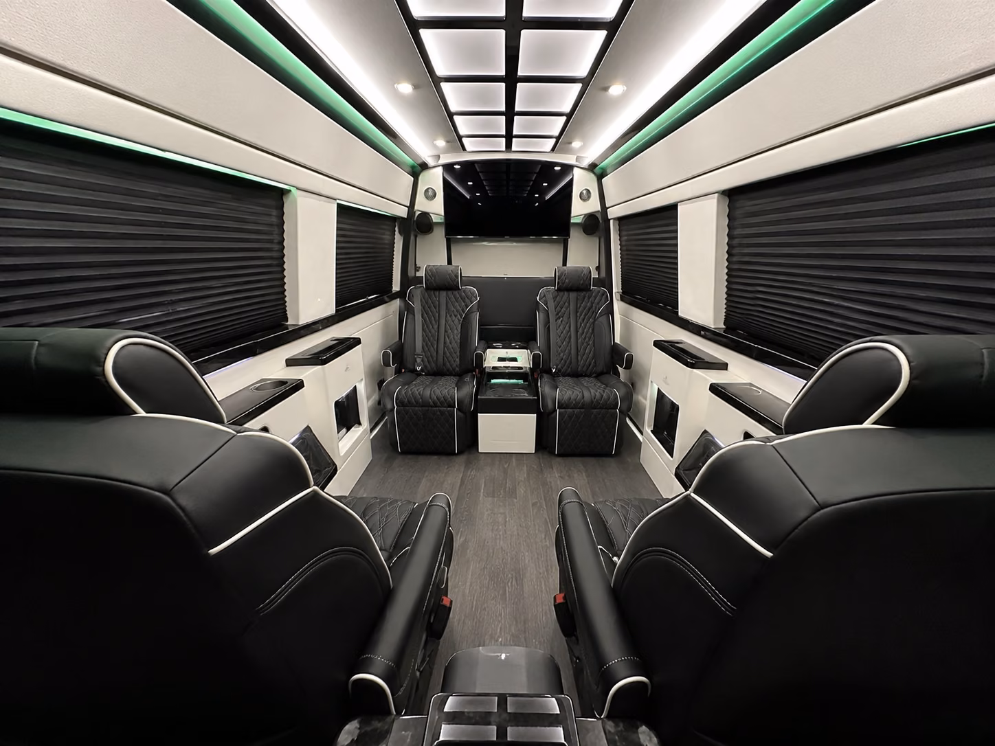 garden grove sprinter van with driver inside