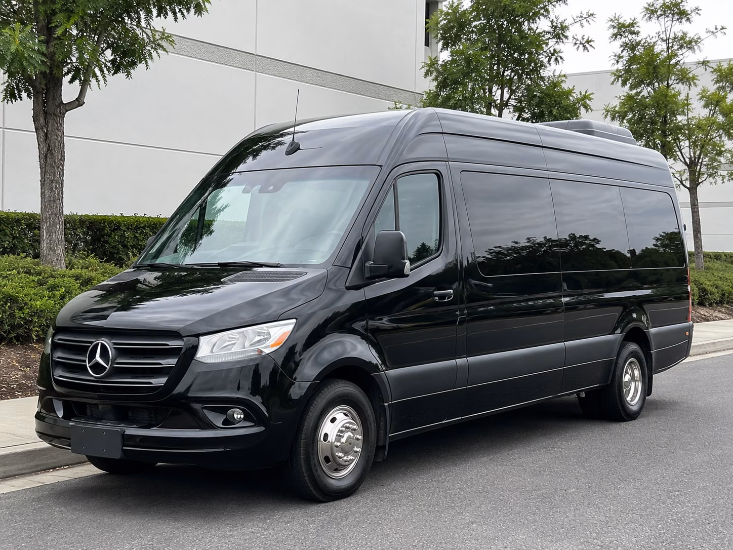sprinter vans for vip wedding party transfers in garden grove
